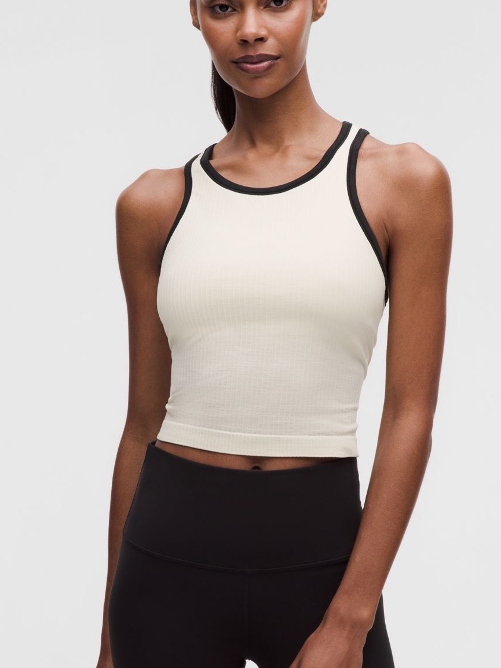Lululemon Ebb to street cropped racerback top